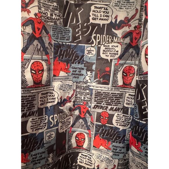 NWT Disney Parks Marvel Spider-man Satin Vintage Patch Varsity Jacket Sz S & M - Picture 6 of 8